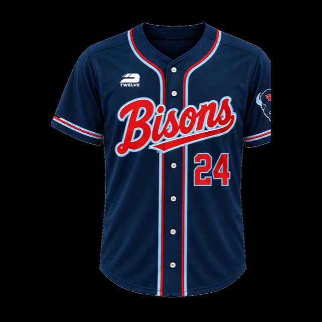 Flyin' Bison navy jersey