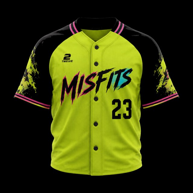 Missoula Misfits lime jersey
