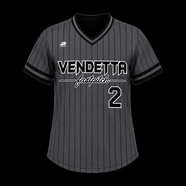 Vendetta grey pinstripe jersey