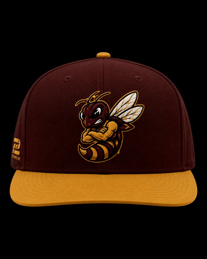 Custom flat brim snapback