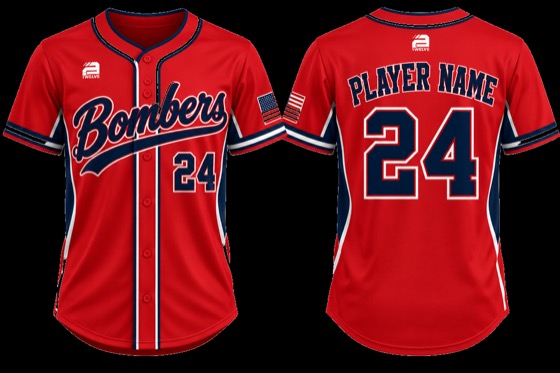 Bombers red jersey