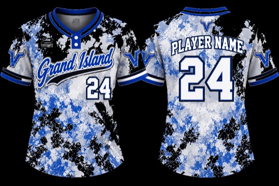 Grand Island Little League white jersey