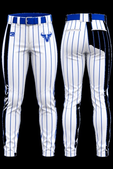 Grand Island Little League white pinstripe pants