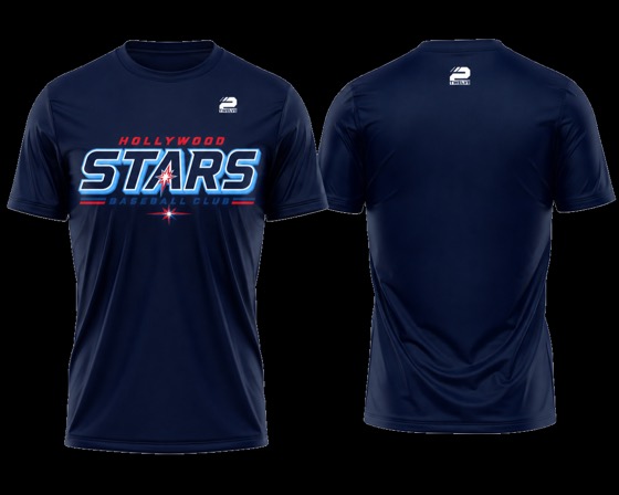 Hollywood Stars practice tee — navy
