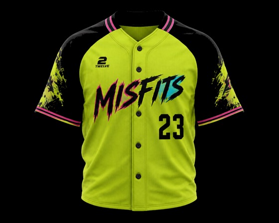 Missoula Misfits lime jersey