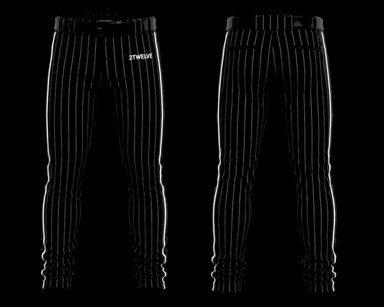Travail black pinstripe pants