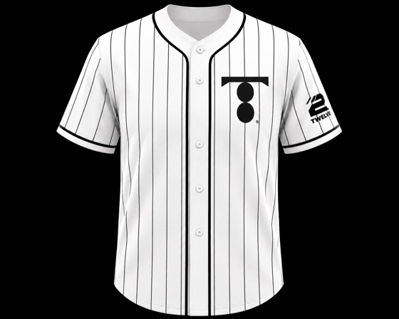 Travail white pinstripe jersey
