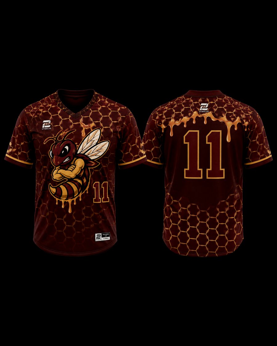 Swarm Baseball all-over honeycomb sublimated jersey
